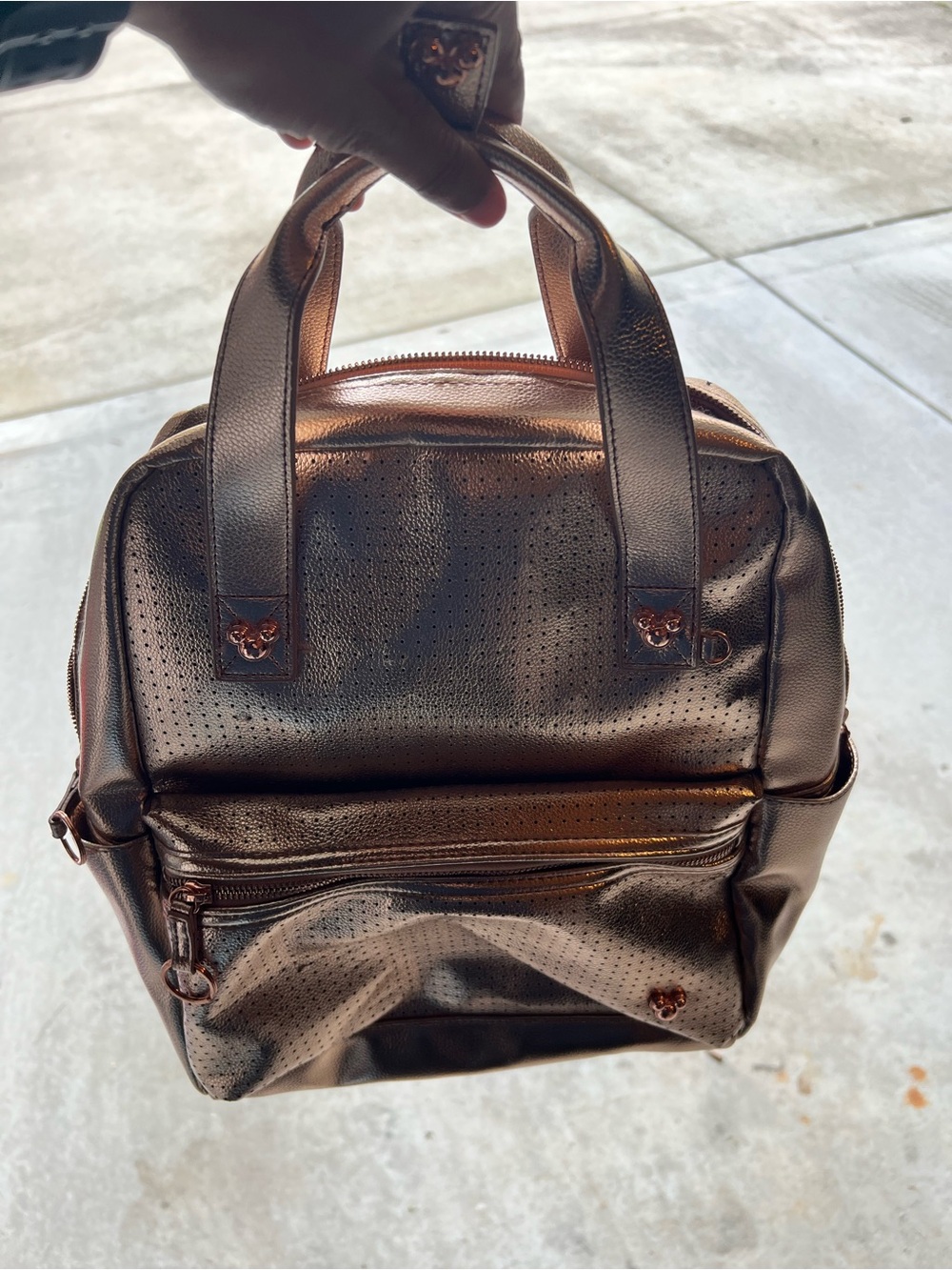 Disney Metallic Rose Gold Mini pin Backpack
